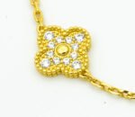 [Eternal Jewelry]CLOVER BRACELET 5 MOTIFS GOLD DIAMOND - Image 4