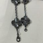 [Eternal Jewelry]CLOVER 5 MOTIF BLACK BRACELET - Image 7