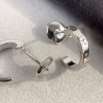 [Eternal Jewelry]LOVE EARRINGS 2.65MM SILVER - Image 5