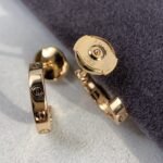 [Eternal Jewelry]LOVE EARRINGS 2.65MM PINK GOLD - Image 6