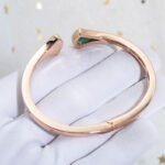 [Eternal Jewelry]DREAM BRACELET OPEN MALACHITE PINK GOLD - Image 5