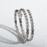 [Eternal Jewelry]SERPENTI BRACELET SILVER DIAMOND DOUBLE ROW - Image 3