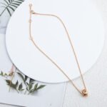 [Eternal Jewelry]PARENTESI NECKLACE PINK GOLD - Image 5
