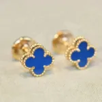[Eternal Jewelry]CLOVER MINI 9.5MM TURQUOISE EARRINGS - Image 4