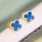 [Eternal Jewelry]CLOVER MINI 9.5MM TURQUOISE EARRINGS - Image 6