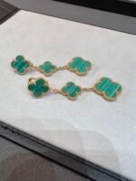 [Eternal Jewelry]CLOVER MALACHITE 3 MOTIFS GOLD - Image 4