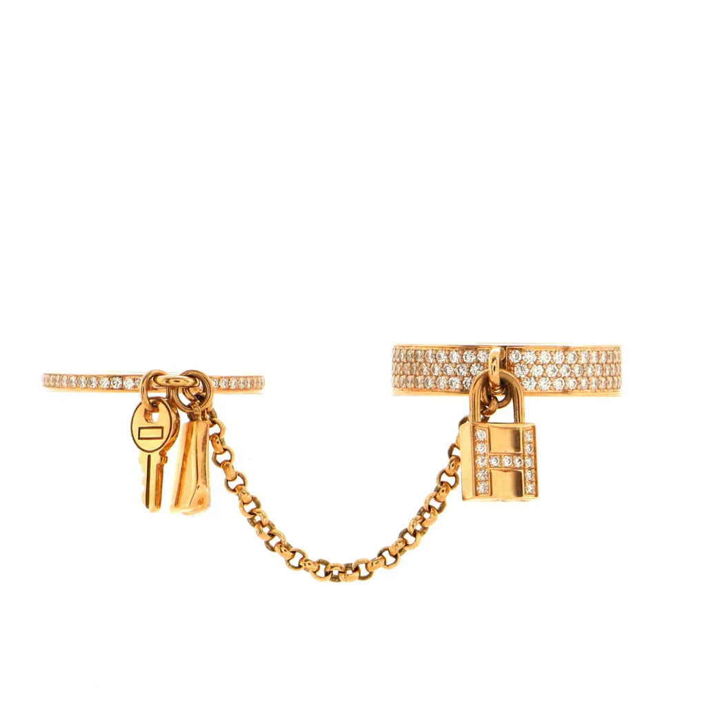 [Eternal Jewelry]HM KELLY CLOCHETTE DOUBLE RING IN  WITH DIAMONDS - Image 2