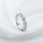 [Eternal Jewelry]SERPENTI RING SILVER DIAMOND PAVED 3MM - Image 3