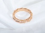 [Eternal Jewelry]SERPENTI RING PINK GOLD DIAMOND PAVED 3MM - Image 6