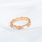 [Eternal Jewelry]SERPENTI RING PINK GOLD DIAMOND MOP 3MM - Image 4