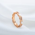 [Eternal Jewelry]SERPENTI RING PINK GOLD DIAMOND MOP 3MM - Image 6