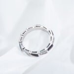 [Eternal Jewelry]SERPENTI RING SILVER  DIAMOND BLACK MOP 3MM - Image 6