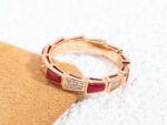 [Eternal Jewelry]SERPENTI RING PINK GOLD CARNELIAN DIAMOND 3MM - Image 5