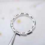 [Eternal Jewelry]SERPENTI RING SILVER DIAMOND BLACK MOP 4MM - Image 10