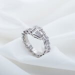 [Eternal Jewelry]SERPENTI RING SILVER DIAMOND PAVED 4MM - Image 3