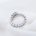 [Eternal Jewelry]SERPENTI RING SILVER DIAMOND PAVED 4MM - Image 7