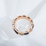 [Eternal Jewelry]SERPENTI RING PINK GOLD BLACK MOP DIAMOND PAVED 4MM - Image 7