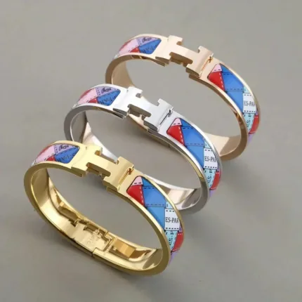 [Eternal Jewelry]H BRACELET DOTTED BORDER 12MM