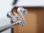 [Eternal Jewelry]JUSTE EARRINGS 12.75MM SILVER DIAMOND - Image 8