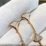 [Eternal Jewelry]DREAM EARRINGS 3 MOTIFS DIAMOND MOP PINK GOLD - Image 7