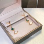 [Eternal Jewelry]DREAM EARRINGS 3 MOTIFS MALACHITE MOP PINK GOLD - Image 3