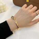 [Eternal Jewelry]PANTHERE GOLD OPEN BRACELET - Image 3