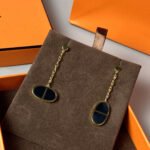 [Eternal Jewelry]CHAINE VERSO BLACK CERAMIC EARRINGS - Image 6