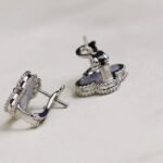 [Eternal Jewelry]CLOVER MEDIUM 1 MOTIFS  WHITE MOP EARRINGS SILVER - Image 6