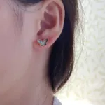 [Eternal Jewelry]BUTTERFLY DARK MOP  EARRINGS - Image 3
