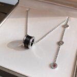 [Eternal Jewelry]ZERO 1 BLACK CERAMIC SILVER NECKLACE