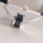 [Eternal Jewelry]ZERO 1 BLACK CERAMIC SILVER NECKLACE - Image 4