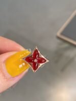 [Eternal Jewelry]STAR AND SUN PINK GOLD CARNELIAN STUD EARRINGS - Image 4
