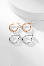 [Eternal Jewelry]BEE LOVE DIAMOND HOOP EARRINGS - Image 8