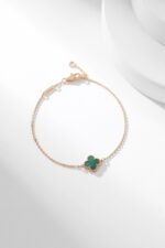 [Eternal Jewelry]CLOVER BRACELET MALACHITE 1 MOTIF - Image 4