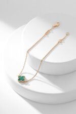 [Eternal Jewelry]CLOVER BRACELET MALACHITE 1 MOTIF - Image 7