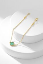[Eternal Jewelry]CLOVER BRACELET MALACHITE 1 MOTIF - Image 8