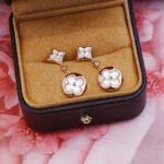 [Eternal Jewelry]STAR AND SUN PINK GOLD MOP DROP EARRINGS - Image 9