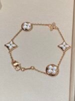 [Eternal Jewelry]STAR AND SUN 5 MOTIF MOP PINK GOLD BRACELET - Image 3