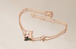[Eternal Jewelry]STAR PINK MOP 1 DIAMOND PINK GOLD NECKLACE - Image 3