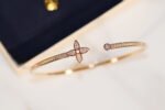 [Eternal Jewelry]IDYLLE GOLD OPEN BRACELET DIAMOND PAVED - Image 5