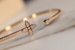 [Eternal Jewelry]IDYLLE GOLD OPEN BRACELET DIAMOND PAVED - Image 6