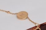 [Eternal Jewelry]STAR AND SUN 4 MOTIF PINK GOLD MALACHITE BRACELET - Image 4