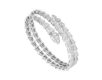 [Eternal Jewelry]SERPENTI BRACELET SILVER DIAMOND DOUBLE ROW - Image 2