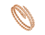 [Eternal Jewelry]SERPENTI BRACELET PINK GOLD DIAMOND DOUBLE ROW - Image 2