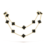 [Eternal Jewelry]CLOVER 20 MOTIFS ONYX NECKLACE