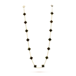 [Eternal Jewelry]CLOVER 20 MOTIFS ONYX NECKLACE - Image 3