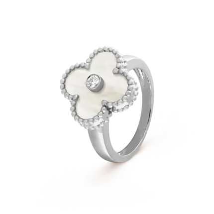 [Eternal Jewelry]CLOVER SILVER MOP DIAMOND RING