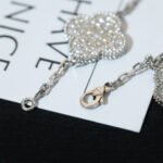 [Eternal Jewelry]CLOVER BRACELET 5 MOTIF SILVER DIAMOND PAVED - Image 7