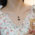 [Eternal Jewelry]STAR AND SUN ONYX PINK GOLD NECKLACE - Image 3