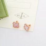 [Eternal Jewelry]Clover Mini Pink Earrings - Image 8